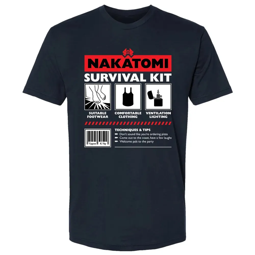 Nakatomi Survival Kit Premium Unisex T-shirt - 2