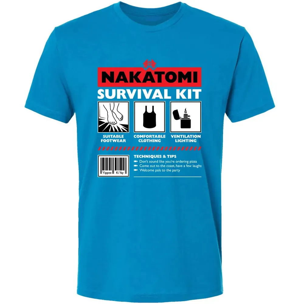 Nakatomi Survival Kit Premium Unisex T-shirt - 15