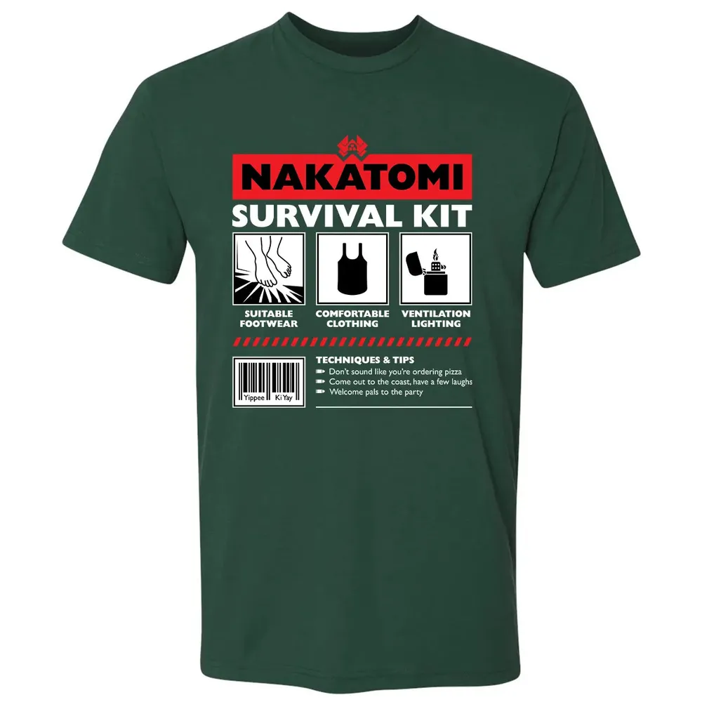 Nakatomi Survival Kit Premium Unisex T-shirt - 12