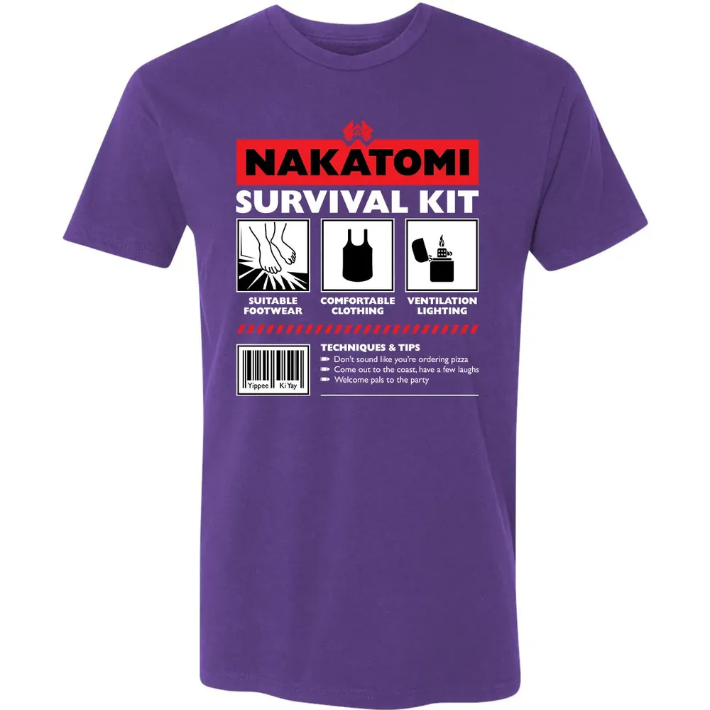 Nakatomi Survival Kit Premium Unisex T-shirt - 7