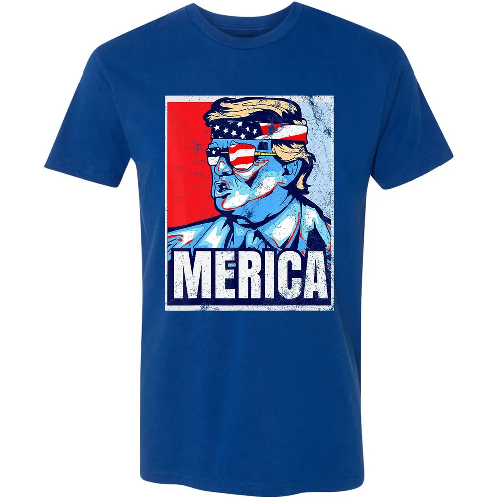 Donald Trump 4th Of July T Merica  America USA Flag Premium Unisex T-shirt - 10