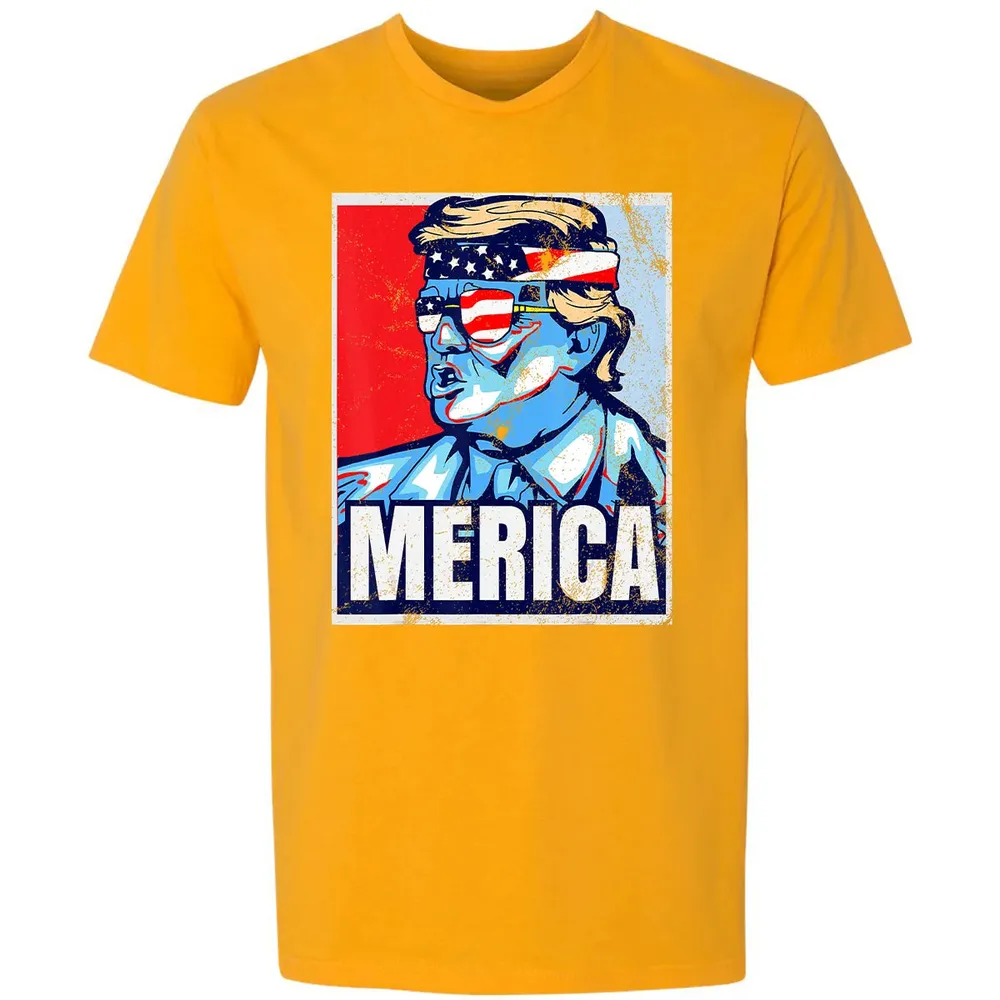 Donald Trump 4th Of July T Merica  America USA Flag Premium Unisex T-shirt - 11