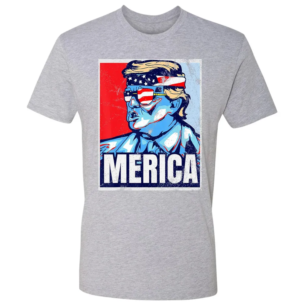 Donald Trump 4th Of July T Merica  America USA Flag Premium Unisex T-shirt - 9
