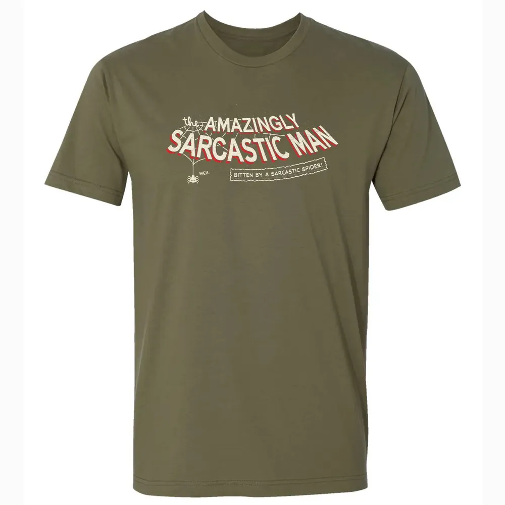 The Amazingly Sarcastic Man Premium Unisex T-shirt - 5