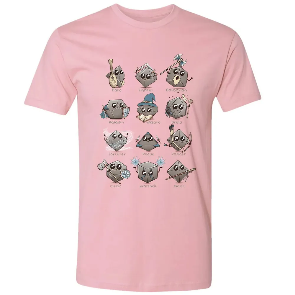 Kawaii DnD Classes Premium Unisex T-shirt - 3