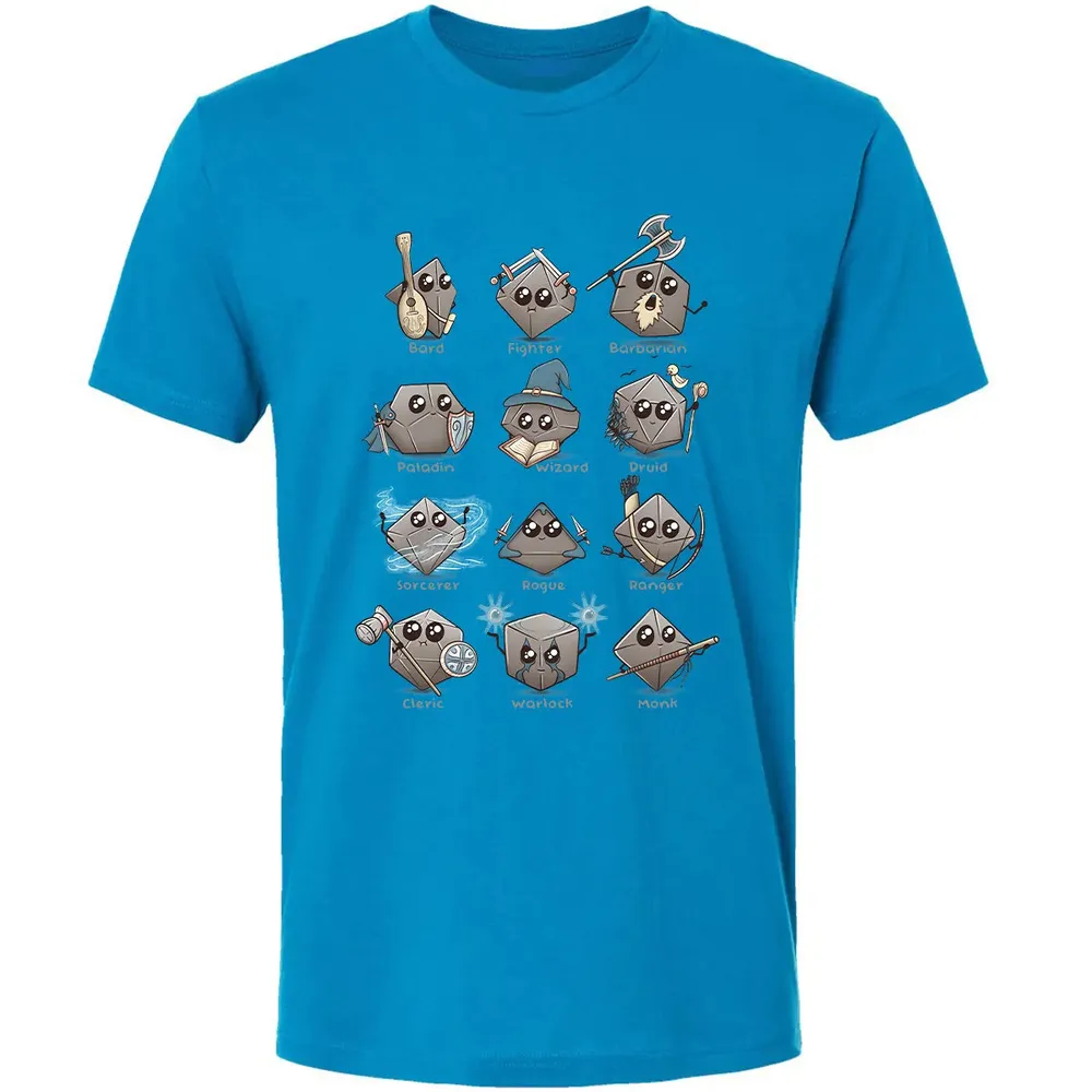 Kawaii DnD Classes Premium Unisex T-shirt - 15