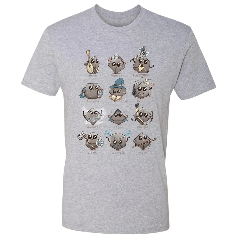 Kawaii DnD Classes Premium Unisex T-shirt - 9