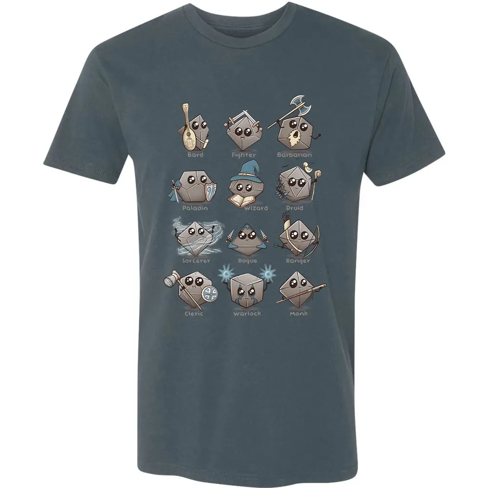 Kawaii DnD Classes Premium Unisex T-shirt - 14