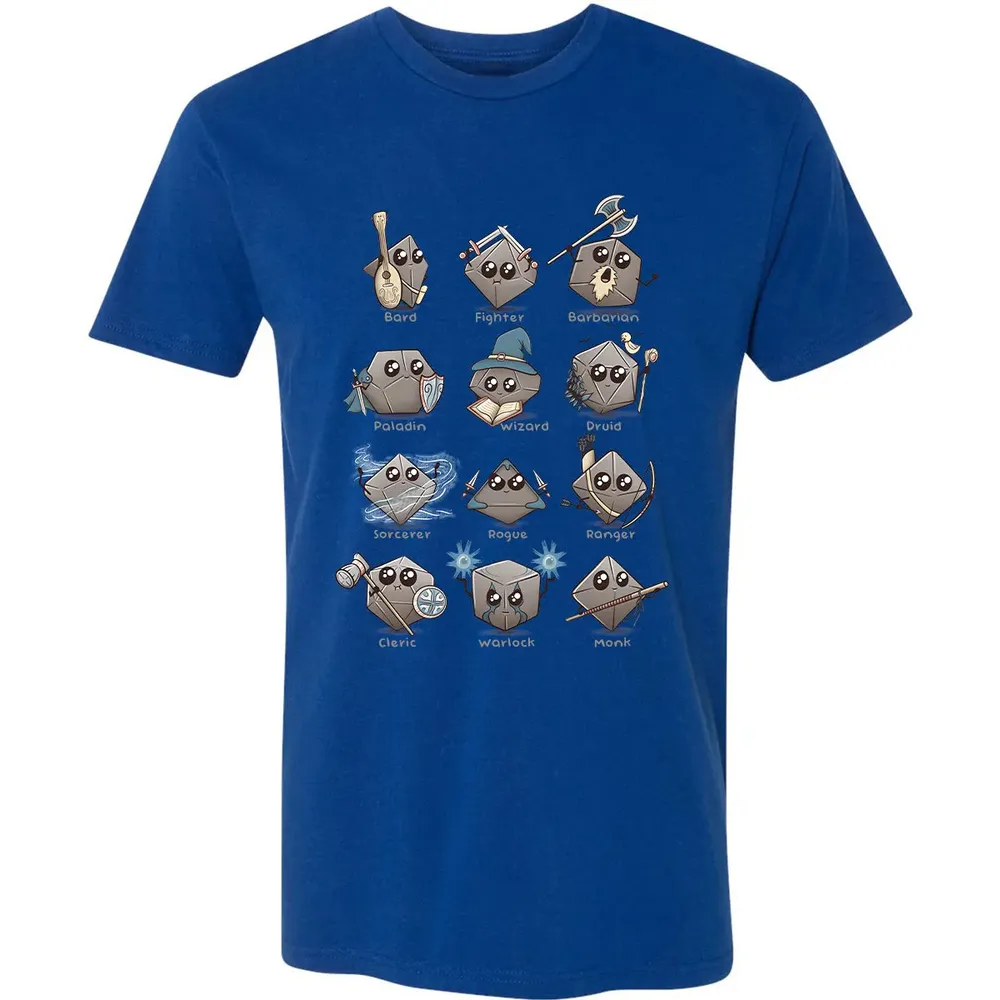 Kawaii DnD Classes Premium Unisex T-shirt - 10