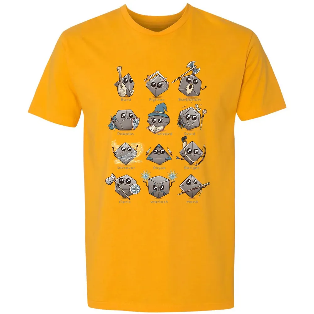 Kawaii DnD Classes Premium Unisex T-shirt - 11