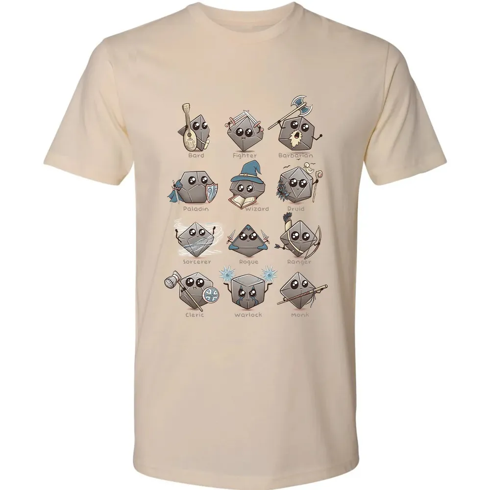 Kawaii DnD Classes Premium Unisex T-shirt - 13