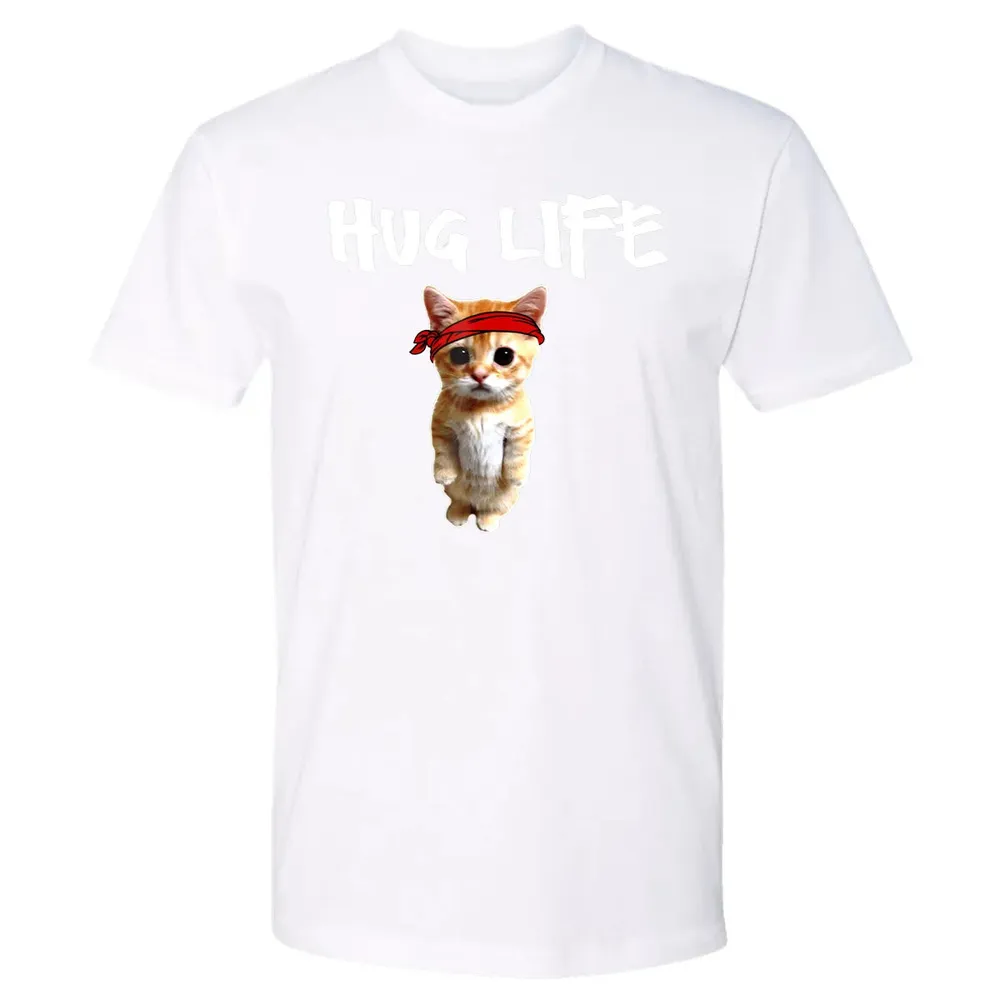 Hug Life    Funny awesome Cool cute cat kitten Premium Unisex T-shirt - 4