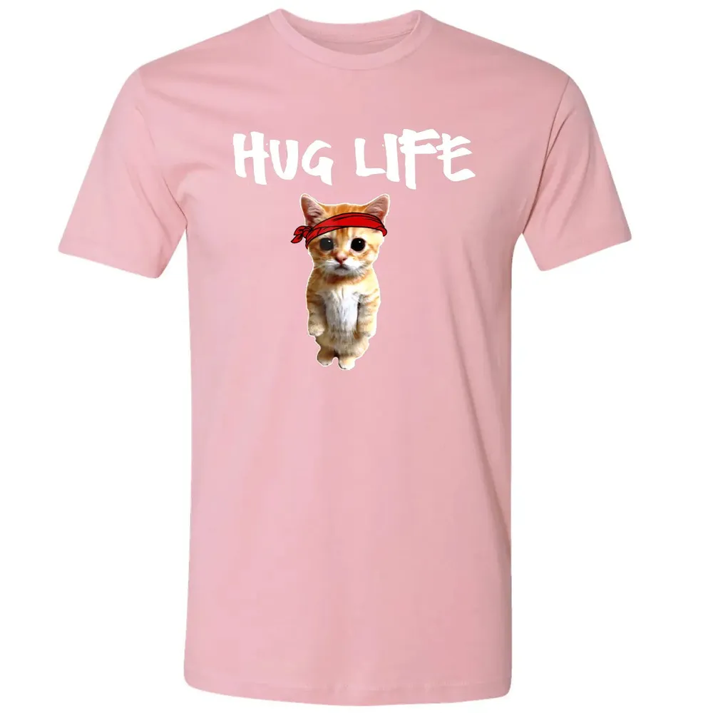 Hug Life    Funny awesome Cool cute cat kitten Premium Unisex T-shirt - 3
