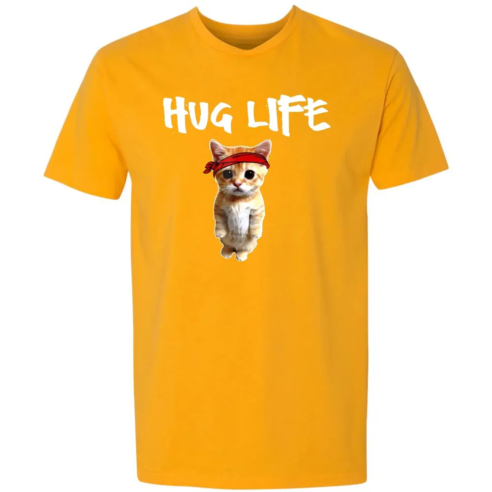 Hug Life    Funny awesome Cool cute cat kitten Premium Unisex T-shirt - 11