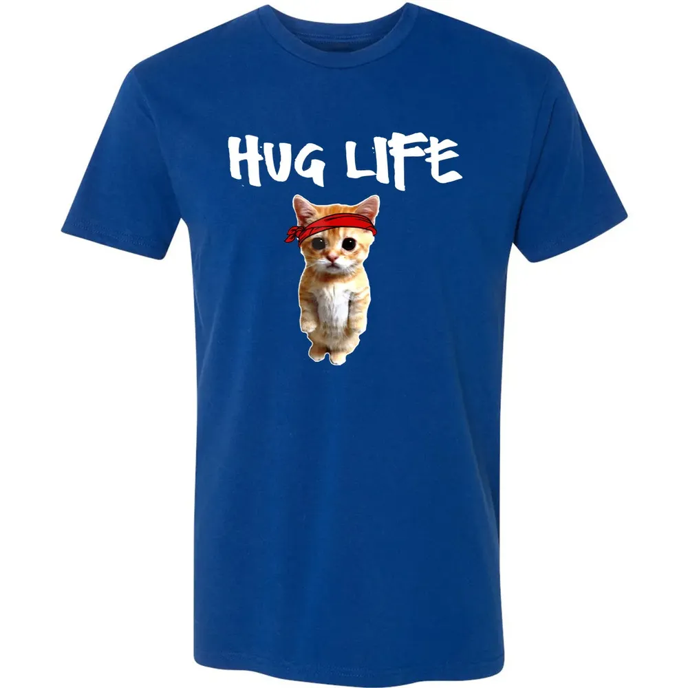 Hug Life    Funny awesome Cool cute cat kitten Premium Unisex T-shirt - 10