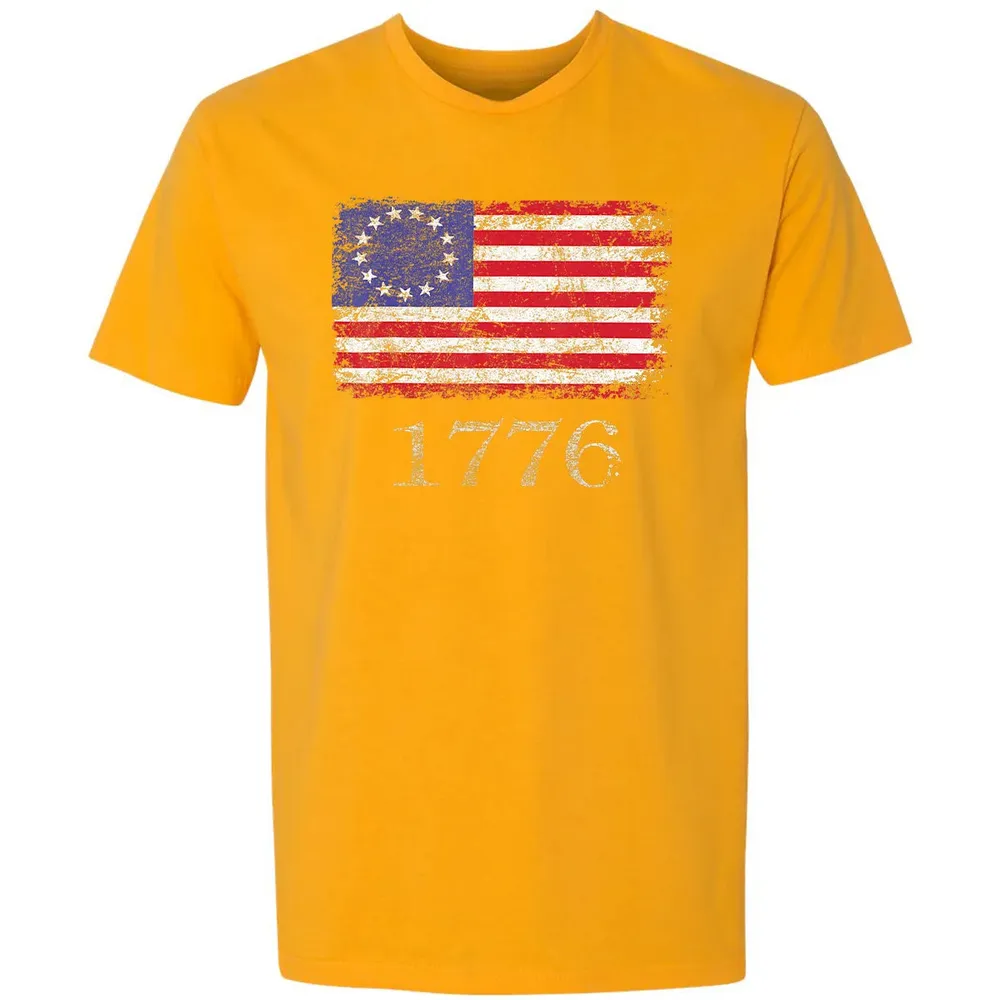 Betsy Ross  4th Of July American Flag T 1776 Retro Premium Unisex T-shirt - 11