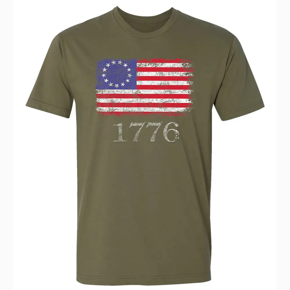 Betsy Ross  4th Of July American Flag T 1776 Retro Premium Unisex T-shirt - 5