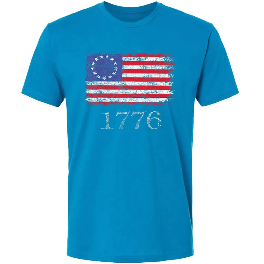 Betsy Ross  4th Of July American Flag T 1776 Retro Premium Unisex T-shirt - 15