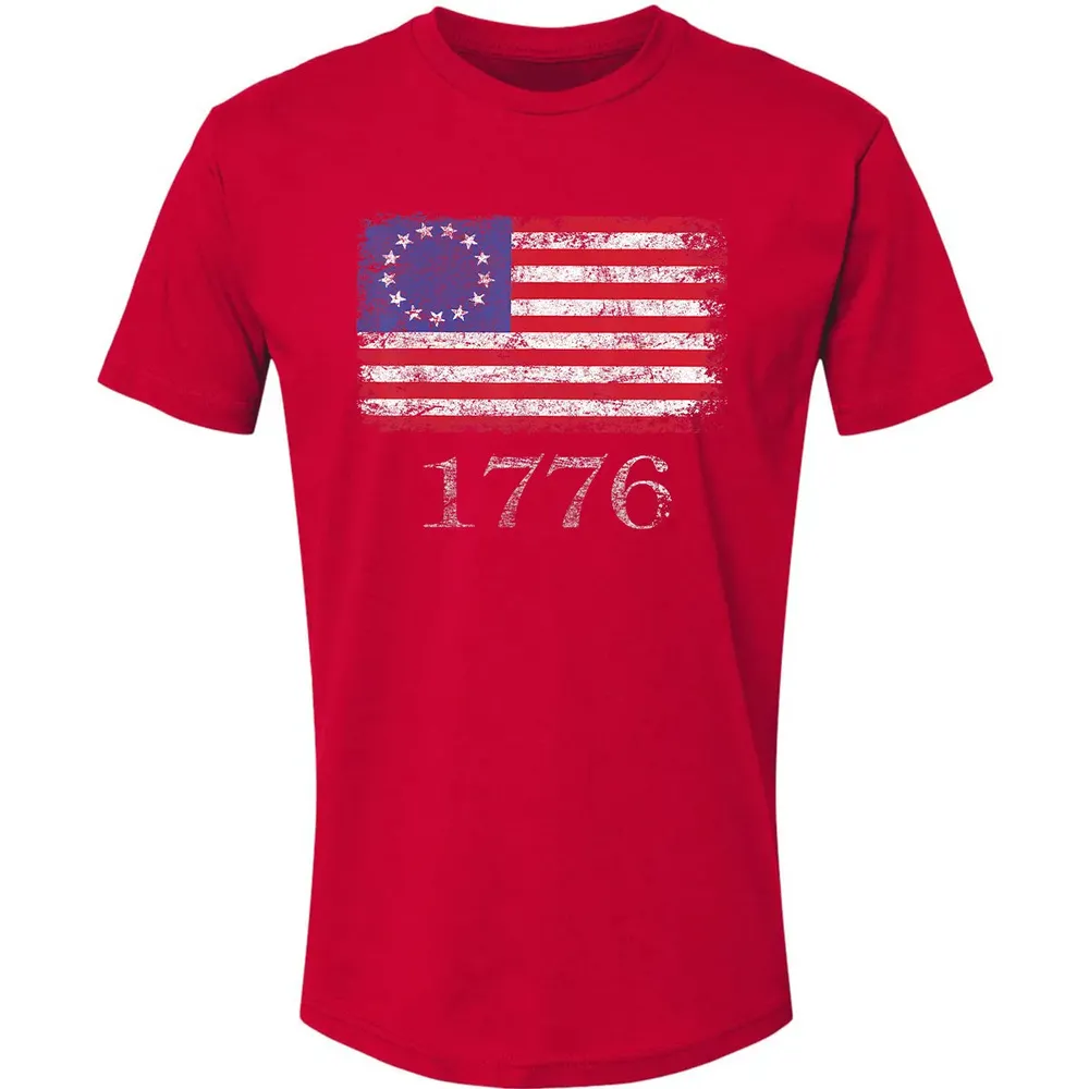 Betsy Ross  4th Of July American Flag T 1776 Retro Premium Unisex T-shirt - 6