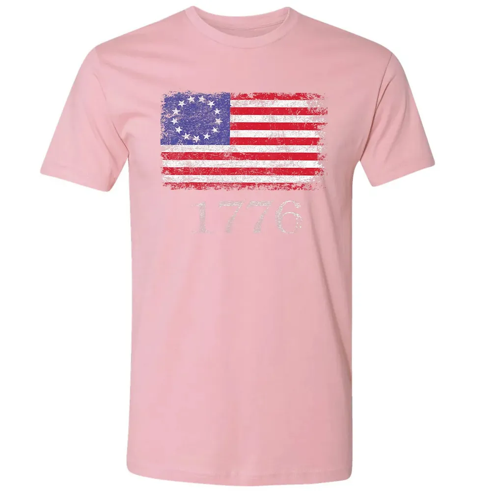 Betsy Ross  4th Of July American Flag T 1776 Retro Premium Unisex T-shirt - 3
