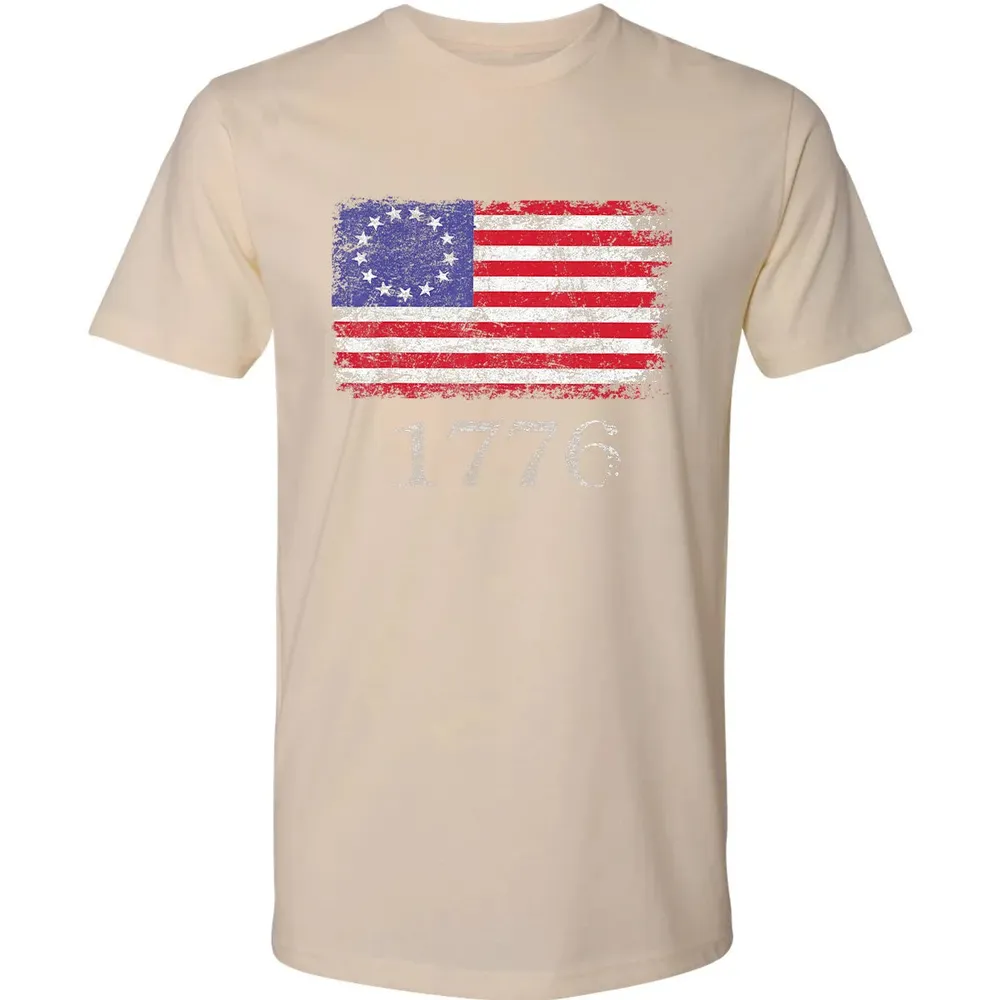 Betsy Ross  4th Of July American Flag T 1776 Retro Premium Unisex T-shirt - 13