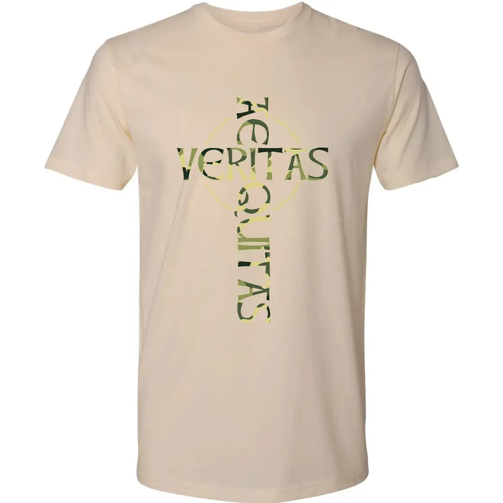 Veritas Aequitas Camo Cross Premium Unisex T-shirt - 13