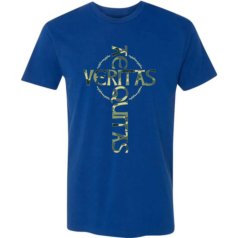 Veritas Aequitas Camo Cross Premium Unisex T-shirt - 10
