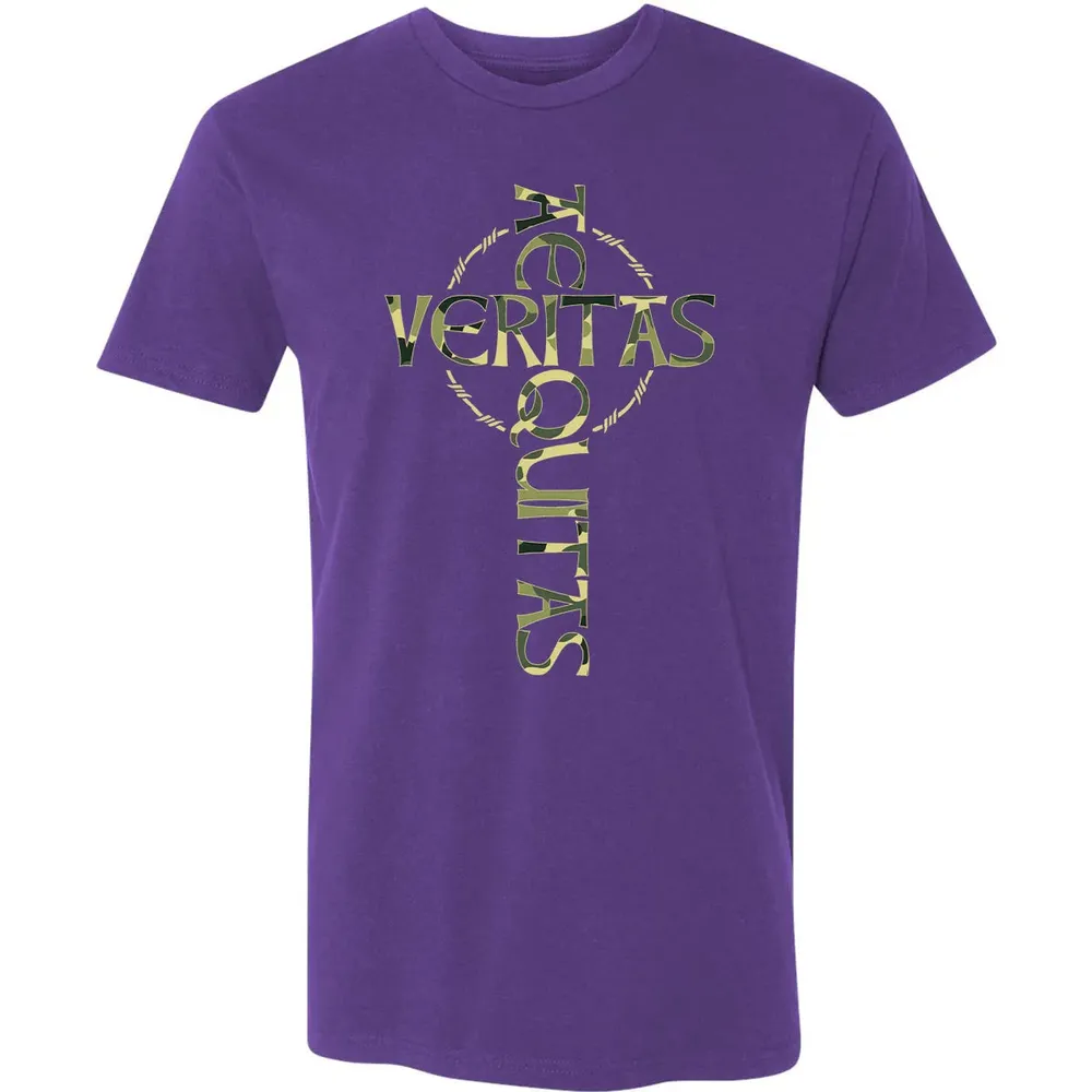 Veritas Aequitas Camo Cross Premium Unisex T-shirt - 7