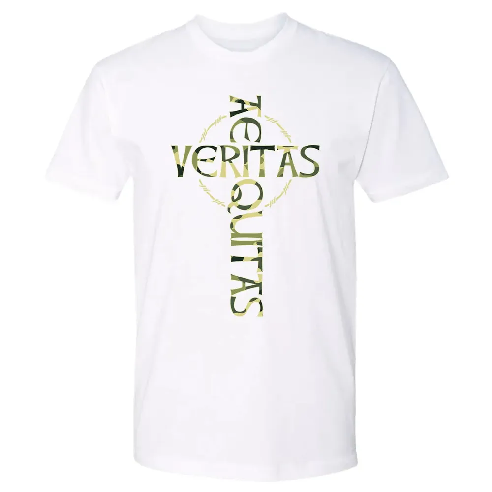 Veritas Aequitas Camo Cross Premium Unisex T-shirt - 4