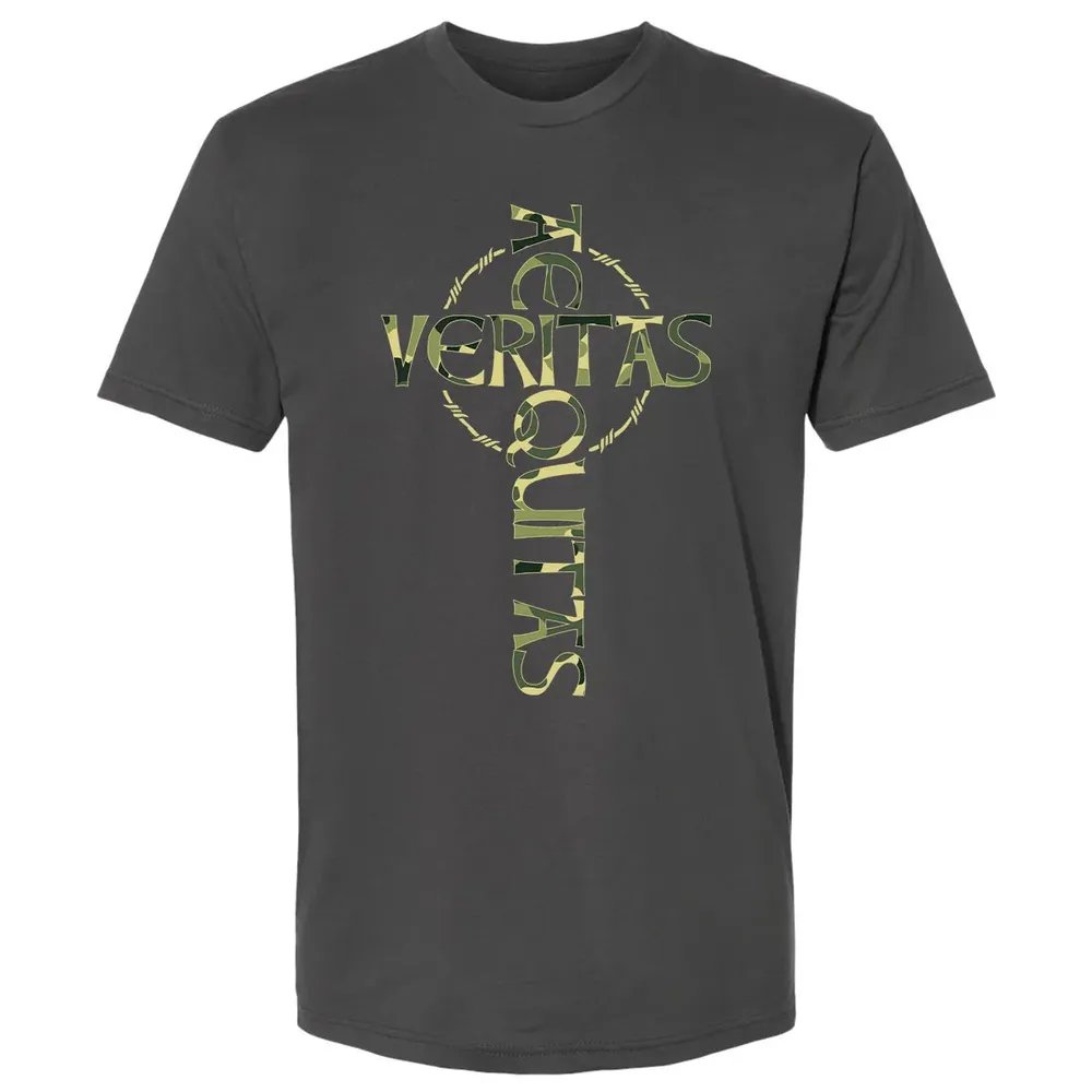 Veritas Aequitas Camo Cross Premium Unisex T-shirt - 8