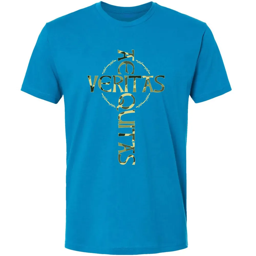 Veritas Aequitas Camo Cross Premium Unisex T-shirt - 15