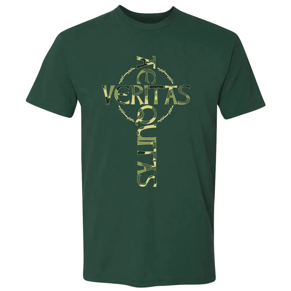Veritas Aequitas Camo Cross Premium Unisex T-shirt - 12