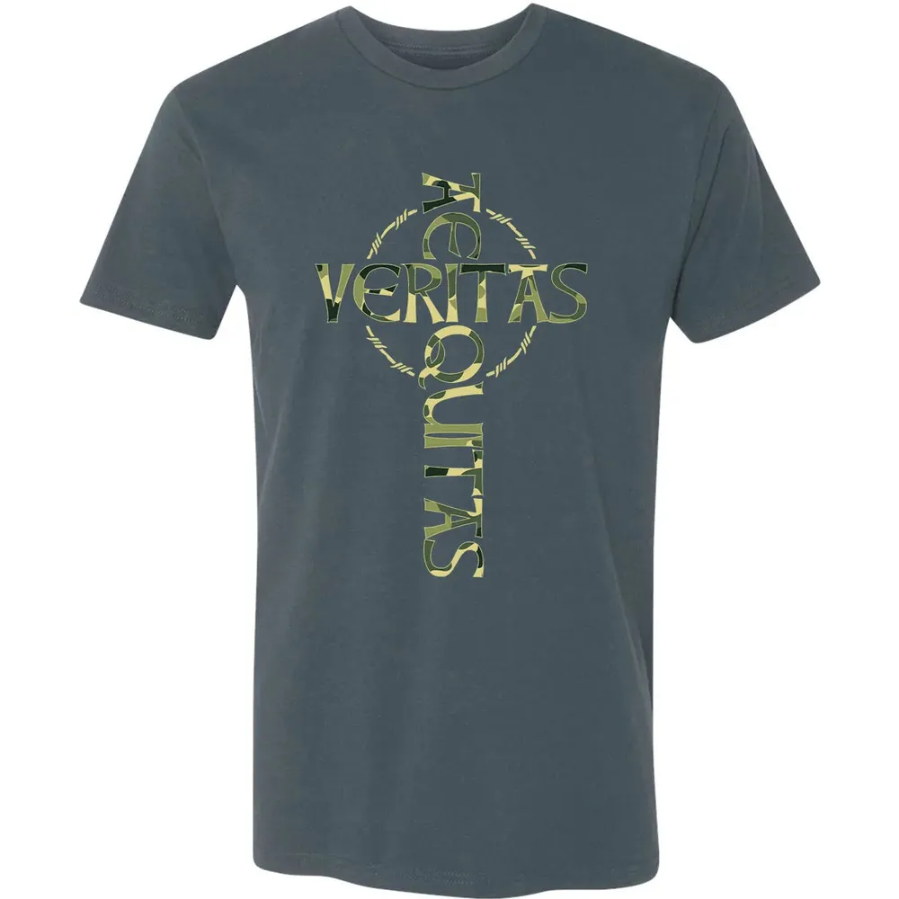 Veritas Aequitas Camo Cross Premium Unisex T-shirt - 14
