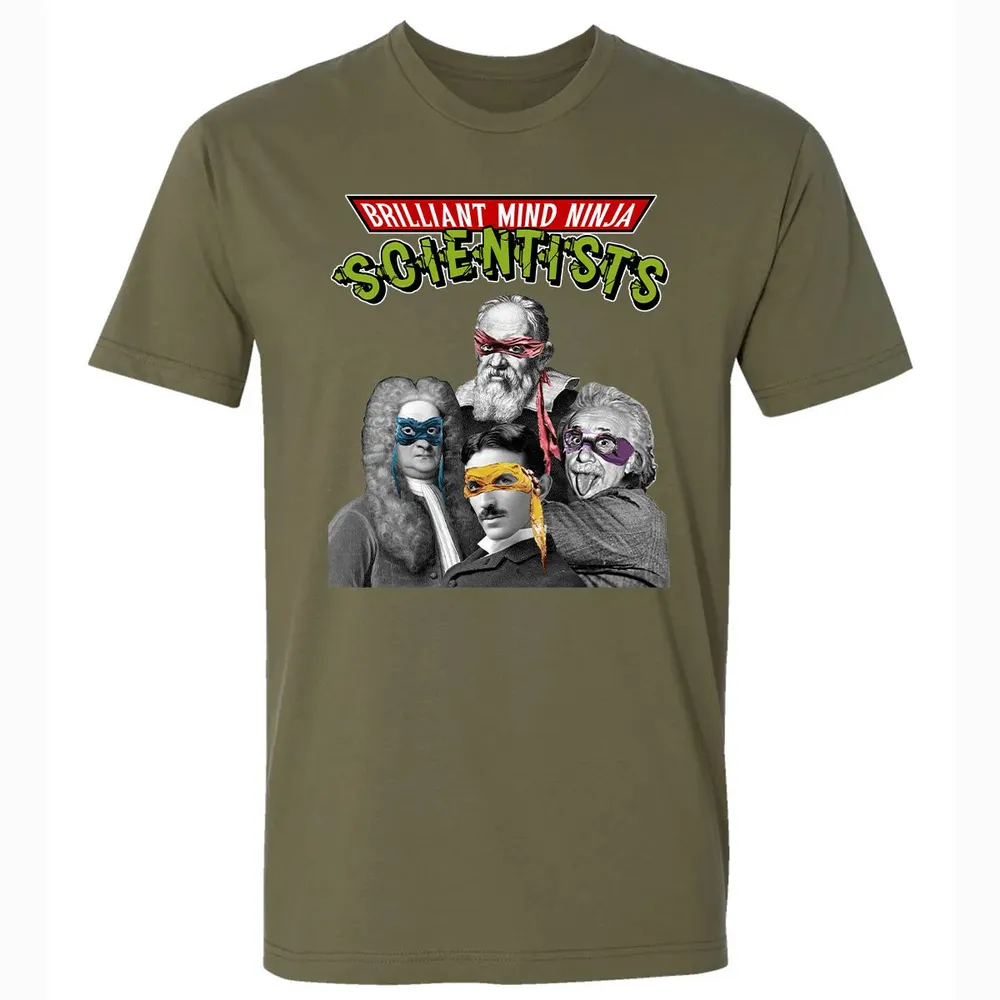 Brilliant Mind Ninja Scientists Premium Unisex T-shirt - 5