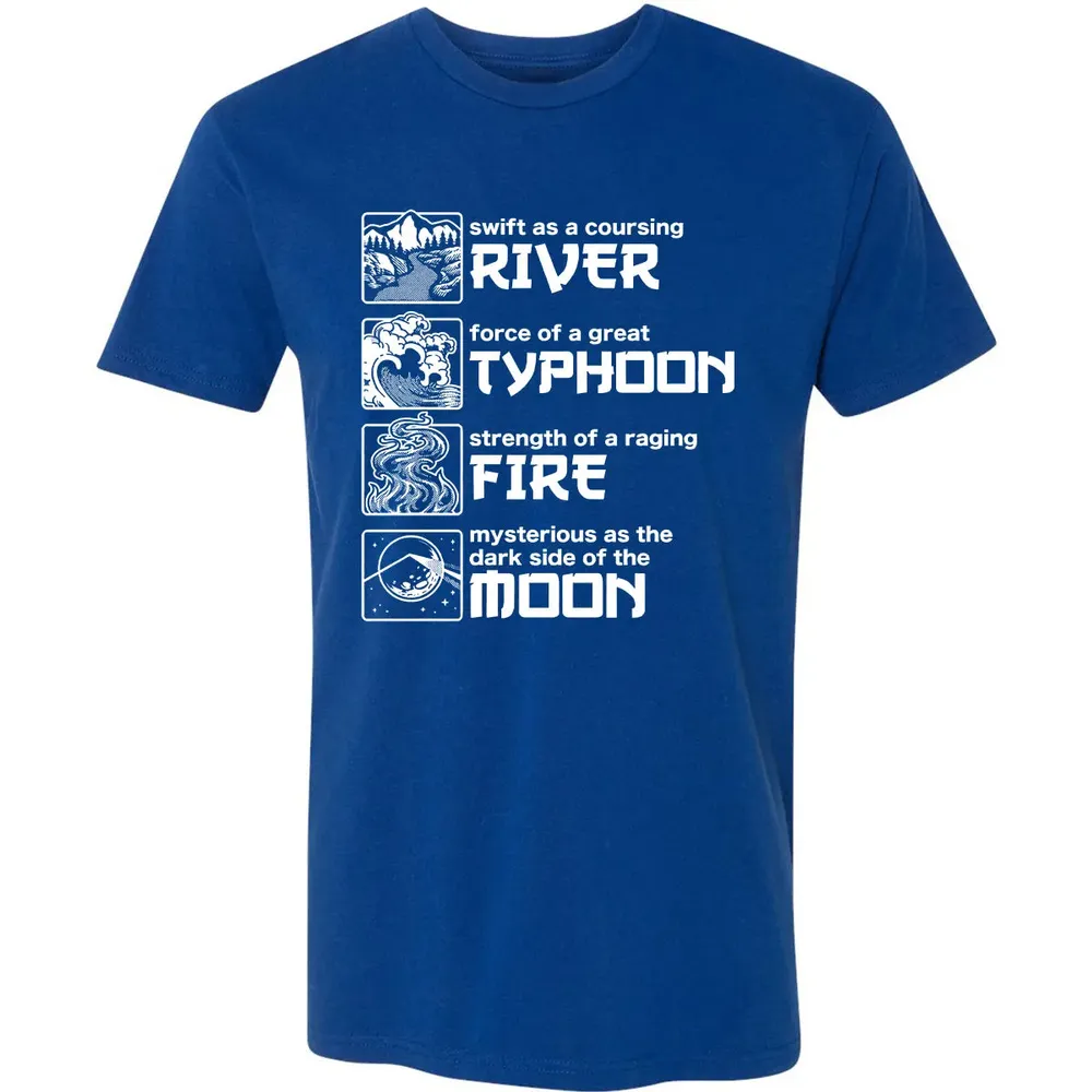 River Typhoon Fire Moon Premium Unisex T-shirt - 10