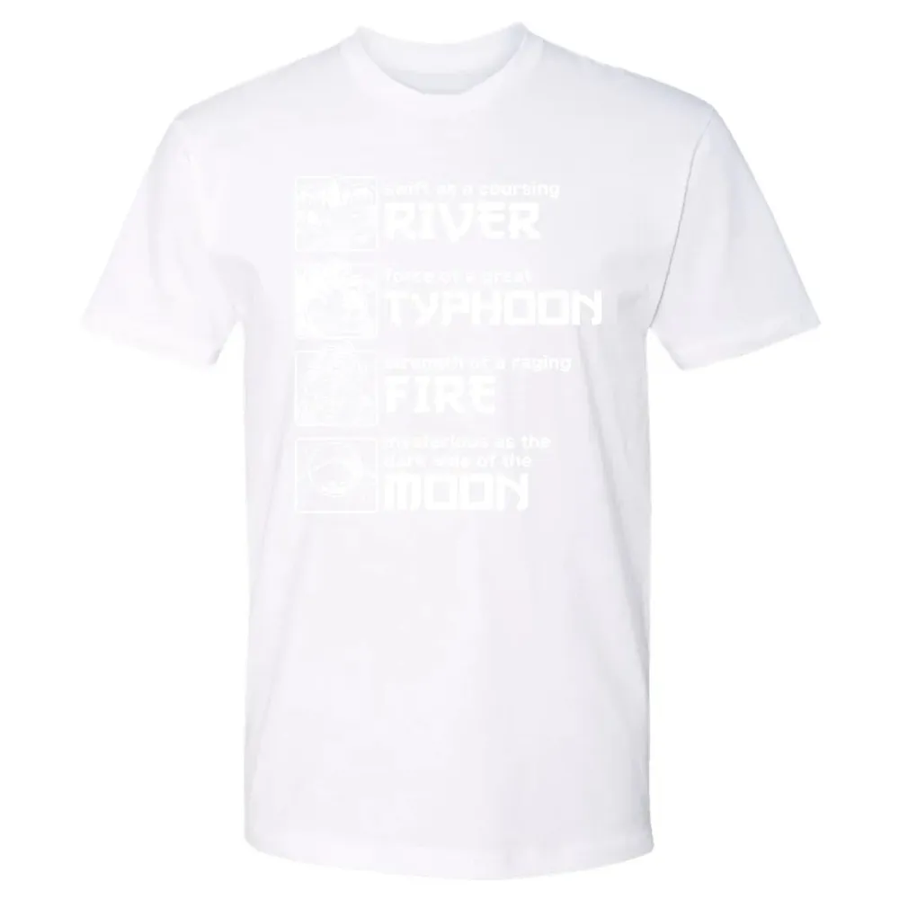 River Typhoon Fire Moon Premium Unisex T-shirt - 4