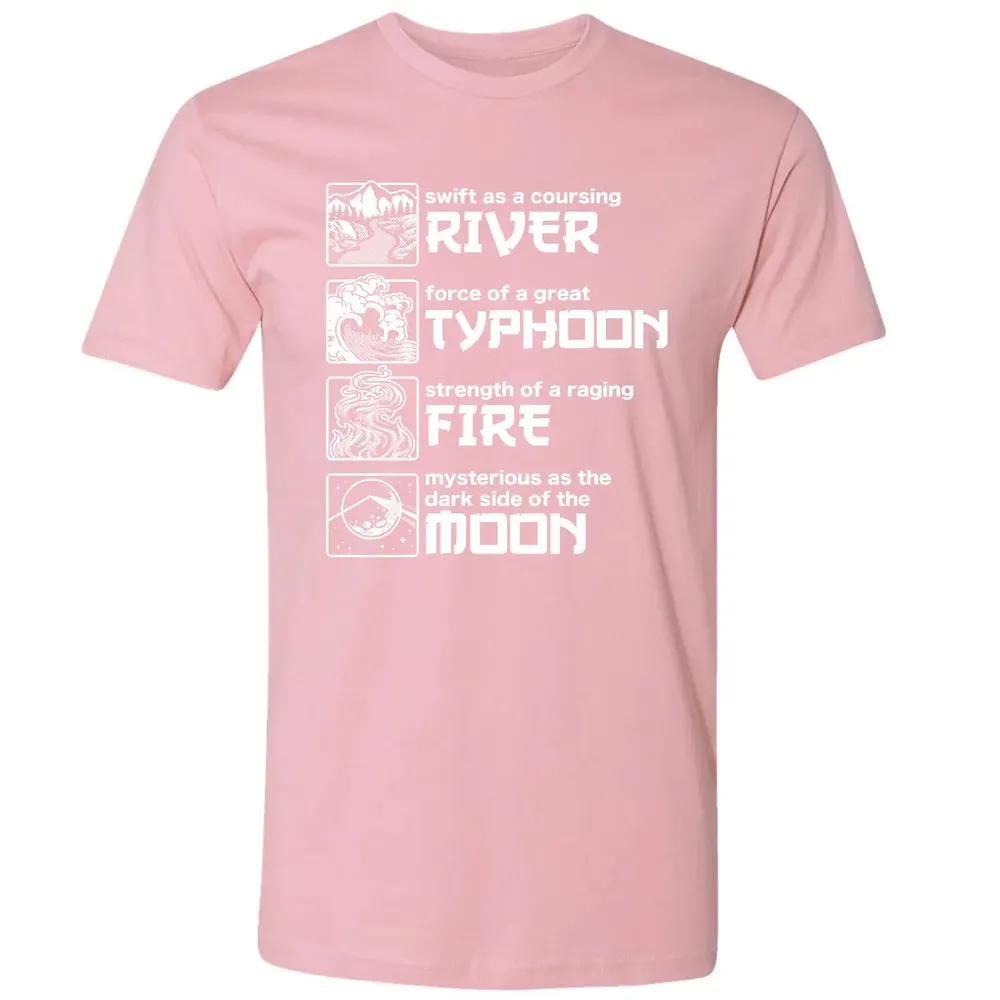 River Typhoon Fire Moon Premium Unisex T-shirt - 3