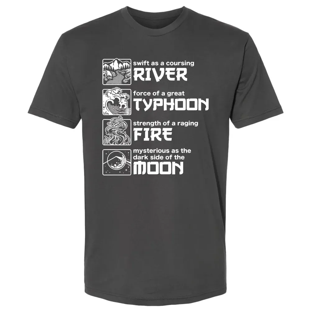 River Typhoon Fire Moon Premium Unisex T-shirt - 8