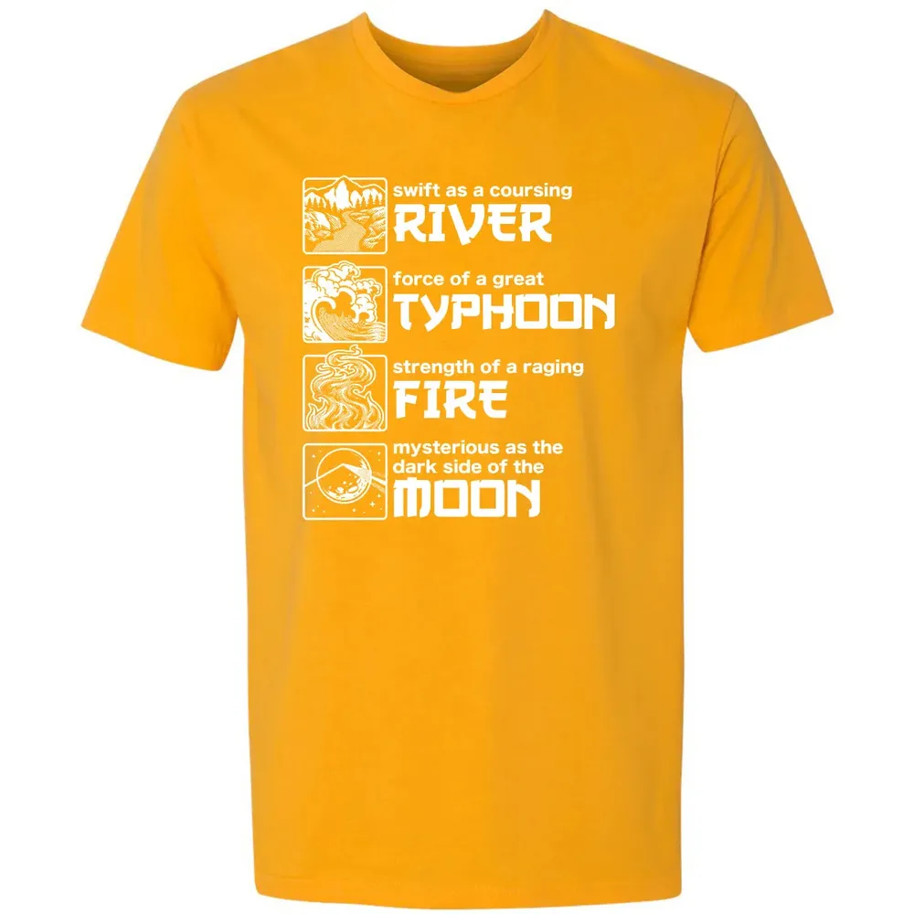 River Typhoon Fire Moon Premium Unisex T-shirt - 11