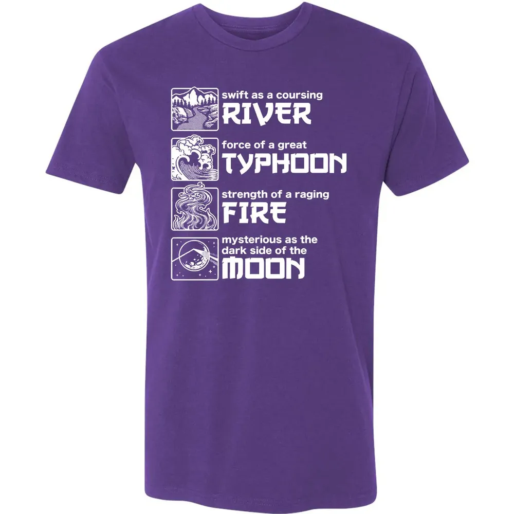 River Typhoon Fire Moon Premium Unisex T-shirt - 7