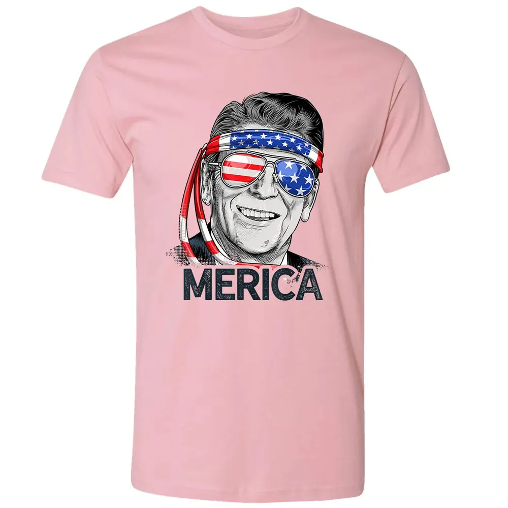 Reagan Ronald Merica 4th of July  Men US President Premium Unisex T-shirt - 3