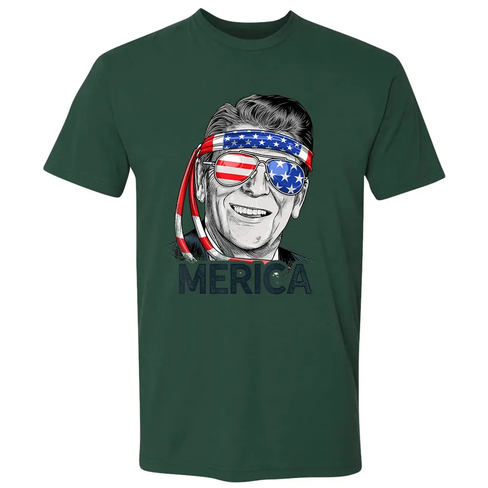Reagan Ronald Merica 4th of July  Men US President Premium Unisex T-shirt - 12