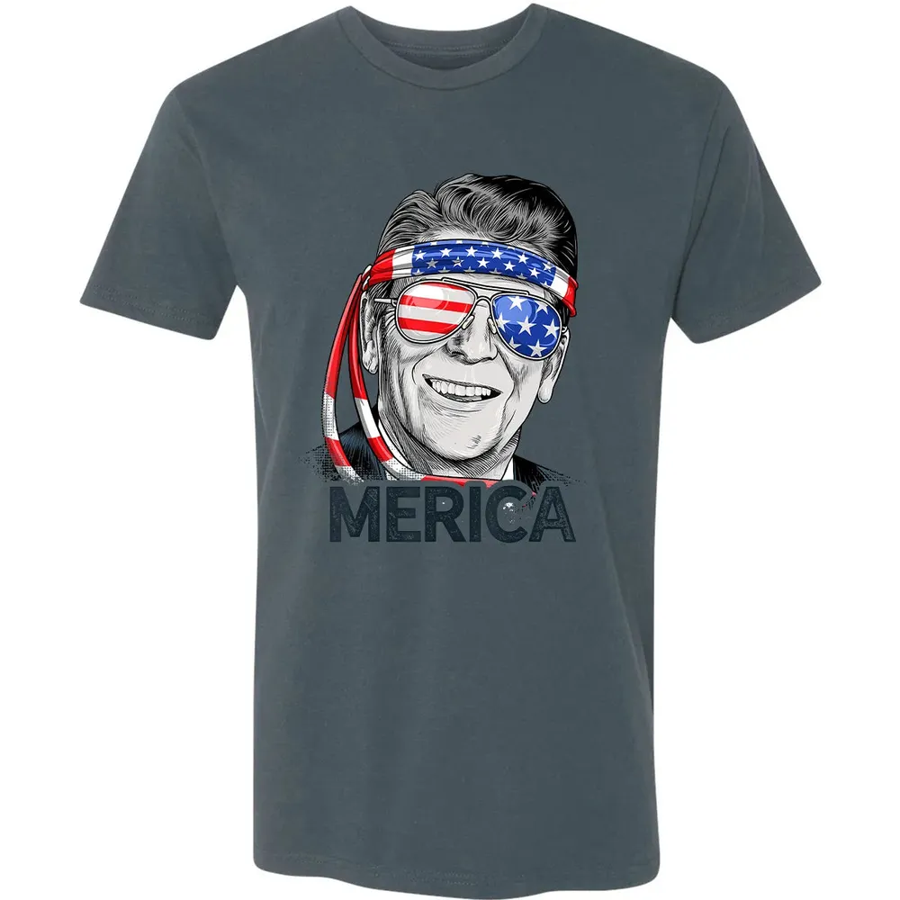 Reagan Ronald Merica 4th of July  Men US President Premium Unisex T-shirt - 14