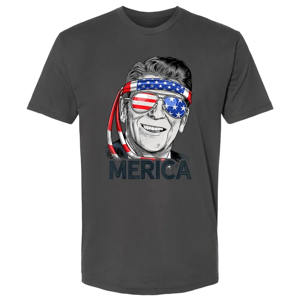 Reagan Ronald Merica 4th of July  Men US President Premium Unisex T-shirt - 8