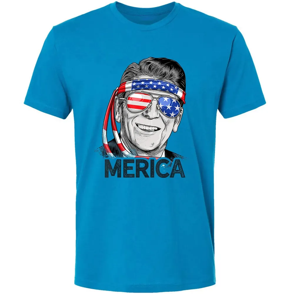 Reagan Ronald Merica 4th of July  Men US President Premium Unisex T-shirt - 15
