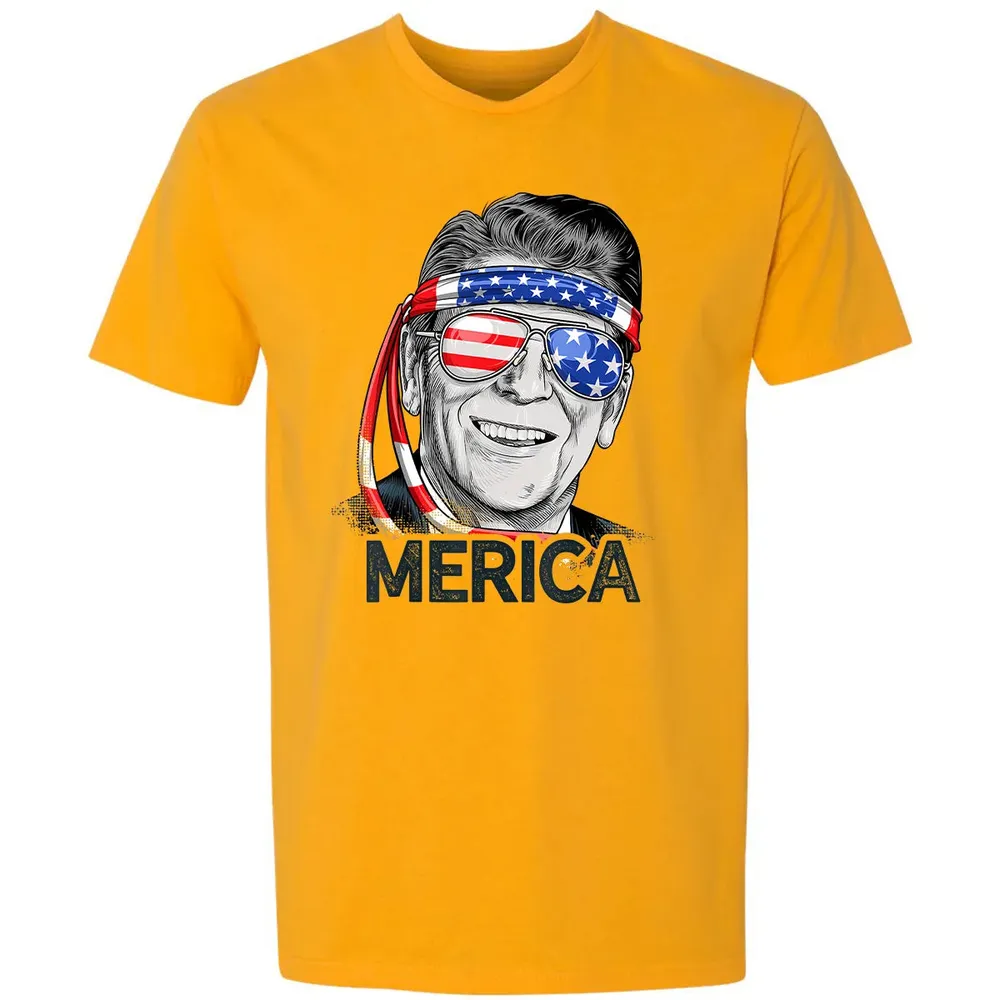 Reagan Ronald Merica 4th of July  Men US President Premium Unisex T-shirt - 11