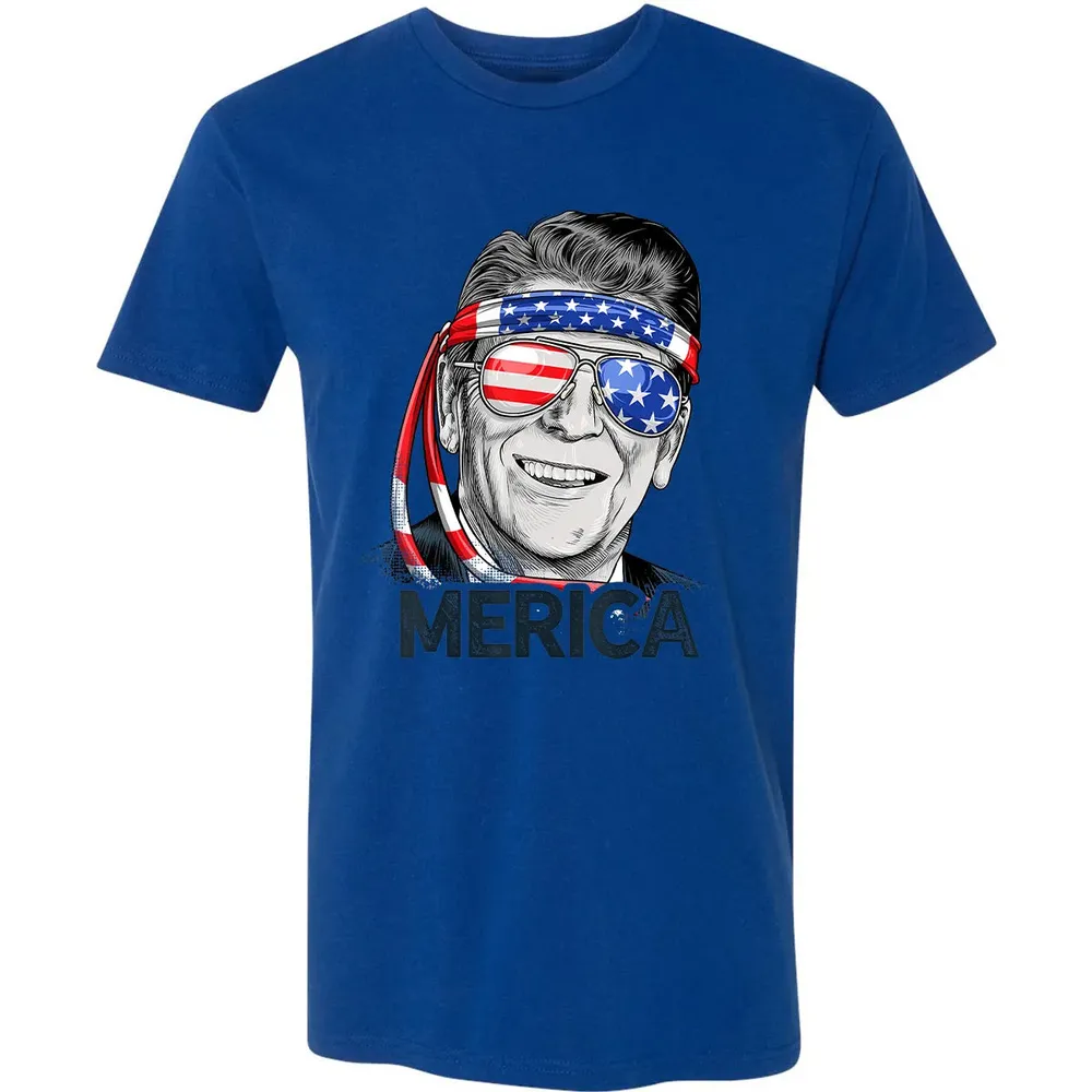 Reagan Ronald Merica 4th of July  Men US President Premium Unisex T-shirt - 10