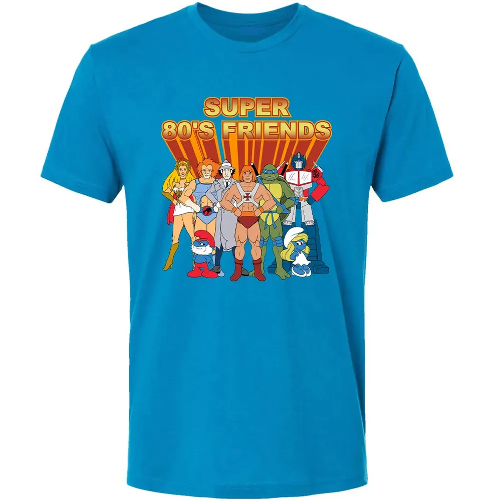 Super 80s Friends Premium Unisex T-shirt - 15