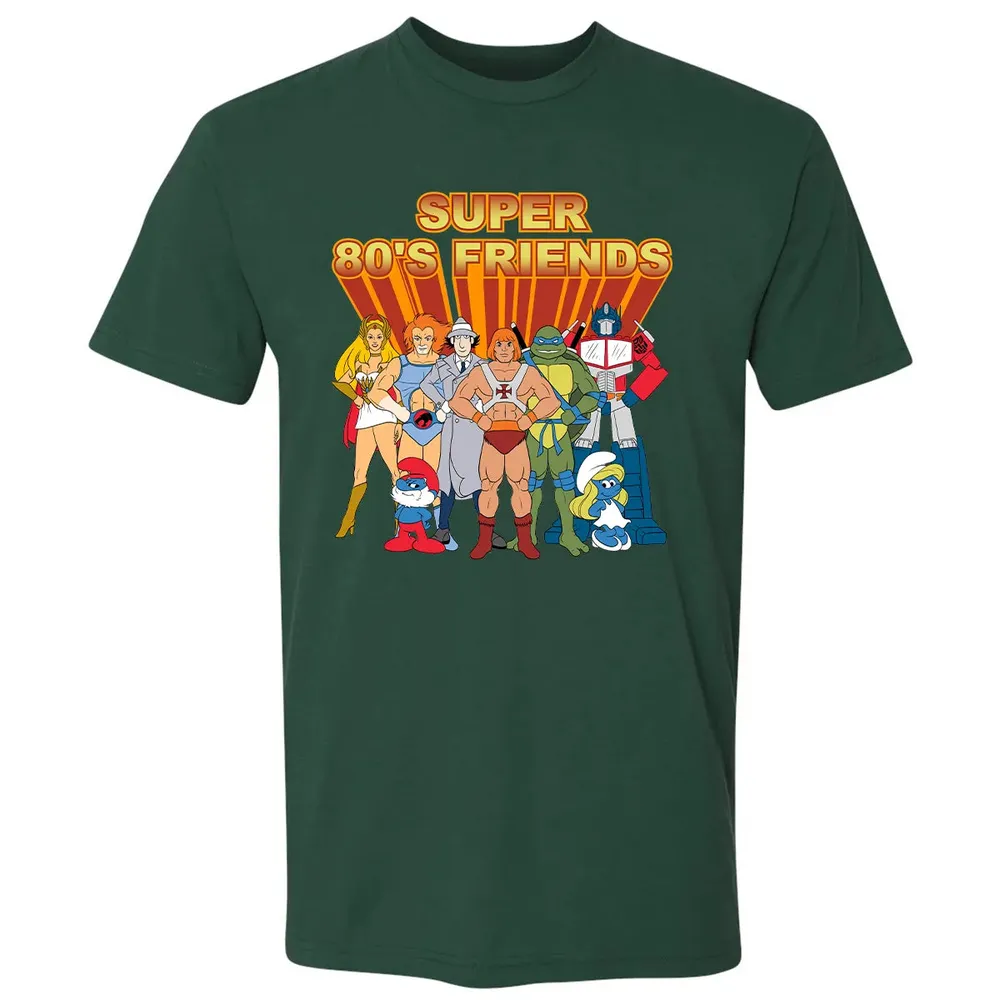 Super 80s Friends Premium Unisex T-shirt - 12