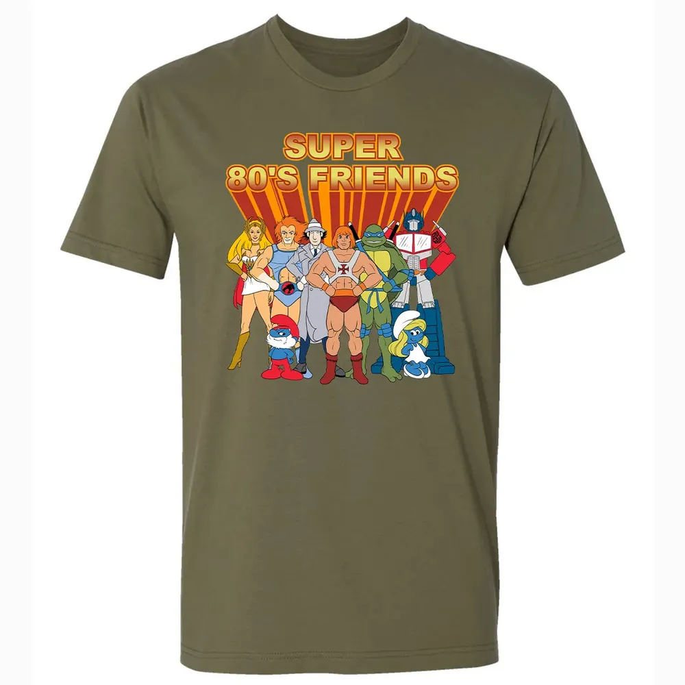 Super 80s Friends Premium Unisex T-shirt - 5